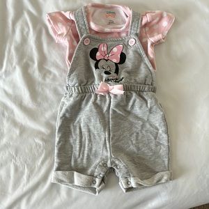 Disney baby short overalls